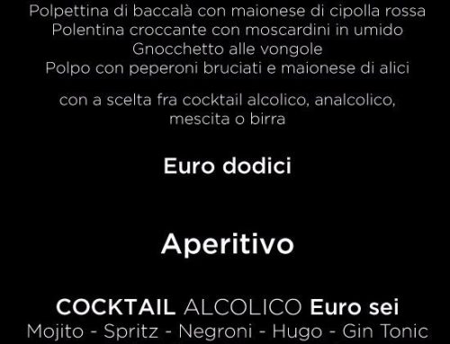 Aperitivo degustazione